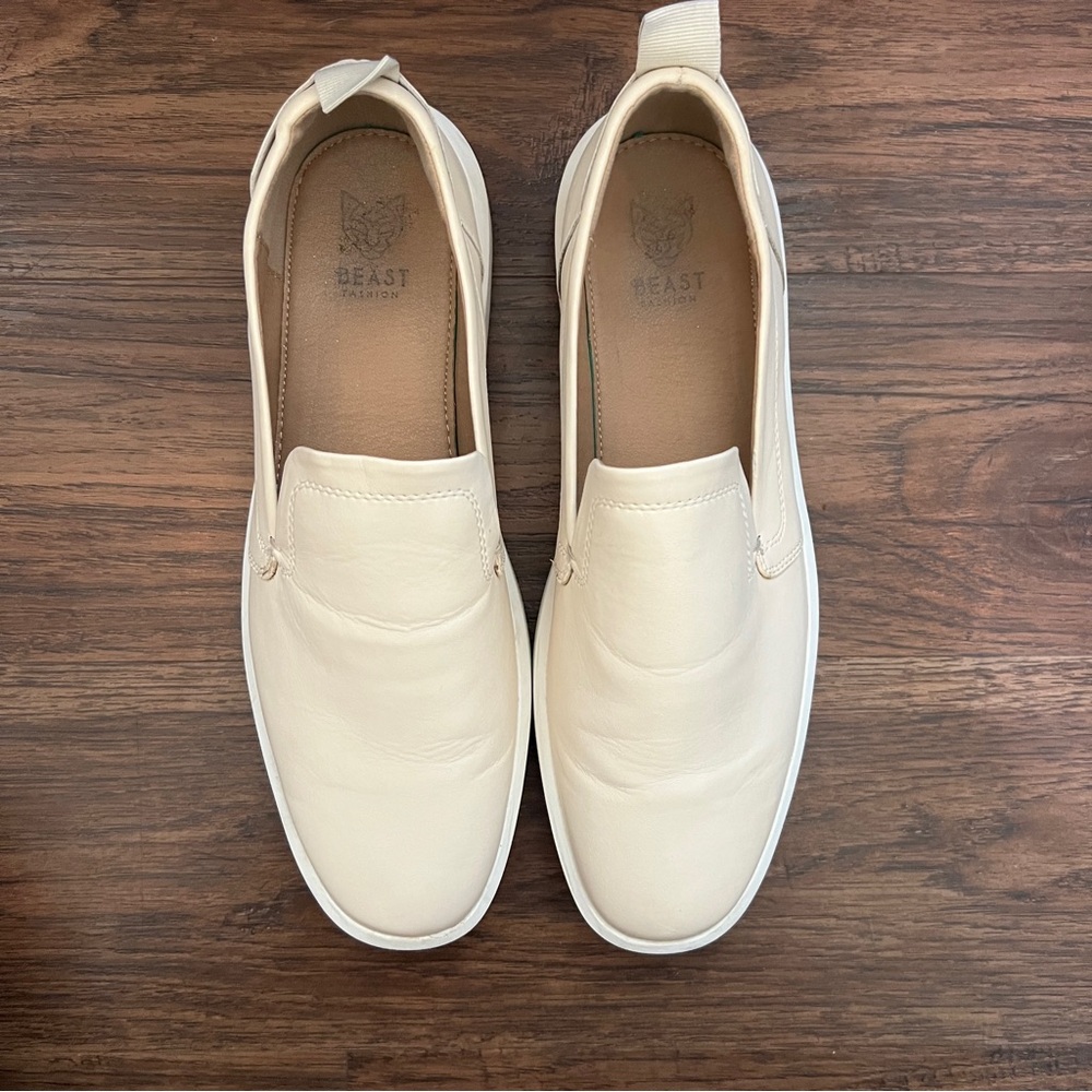 Beast Cream Colored Loafers